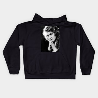 Silent Siren Mary Pickford Kids Hoodie